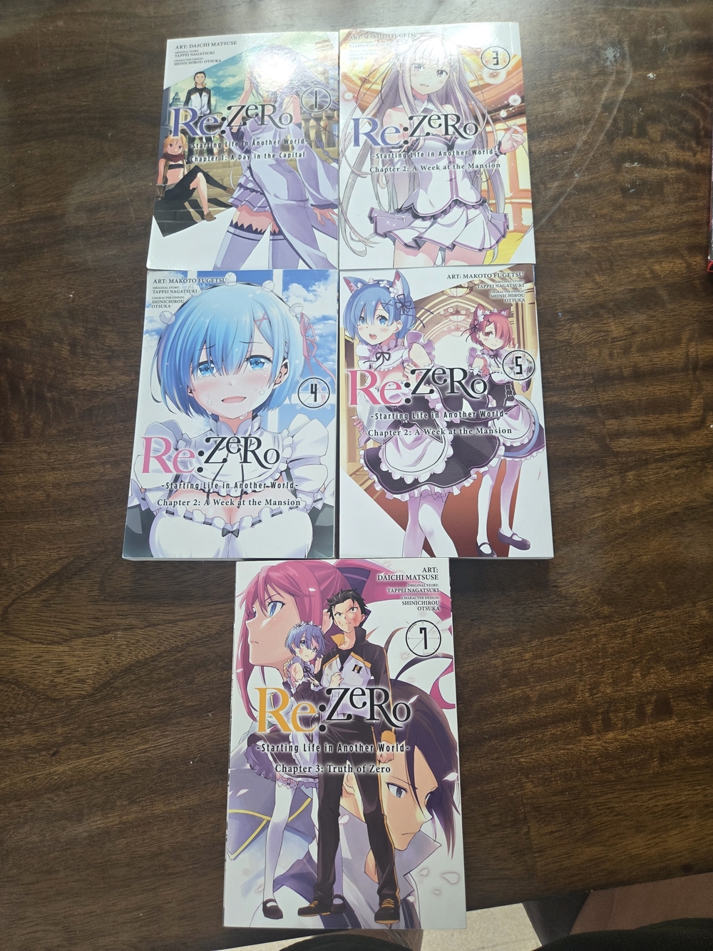 Re:Zero Manga Volumes (Set) - White, Pink, Blue Covers